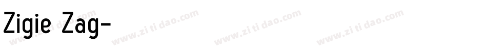 Zigie Zag字体转换